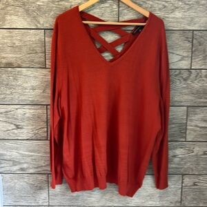 Love Ellie Women’s 2X Sweater- Rust Colored